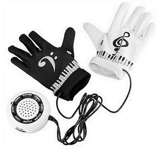 Electronic Piano Gloves with Built-in Speaker Demo Melody Song