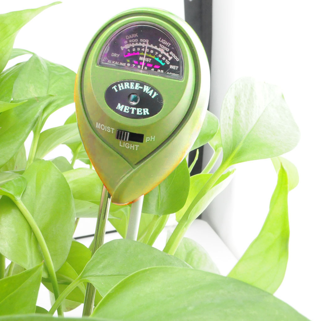 Testeur de Sol pour Piscine Junjun, 3 en 1 Soil Tester Kit avec Test de pH,  Lumière & d'Humidité, Humidimètre de Sol