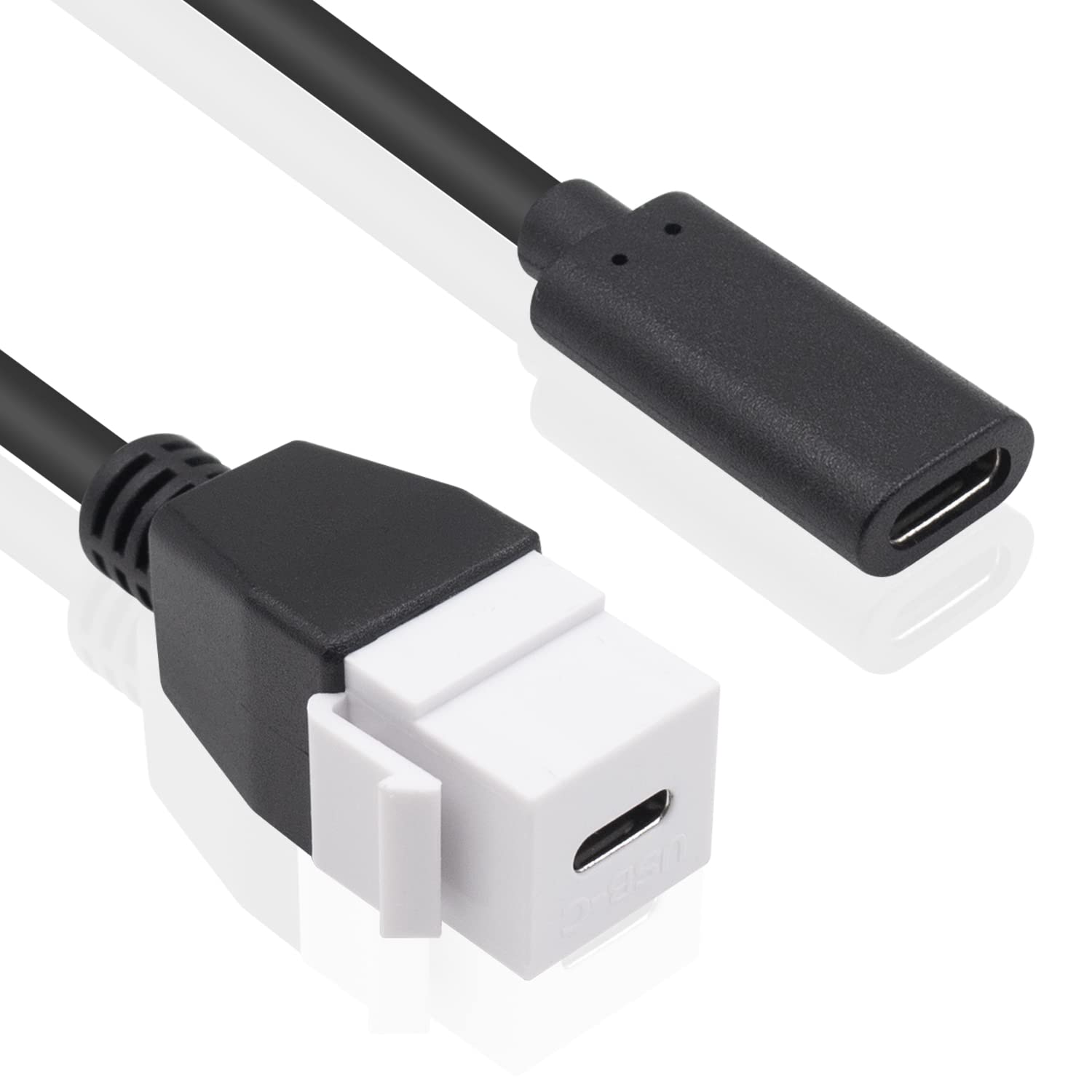 USB C Keystone Jack Insert Cable for Wall Plate Outlet Panel [10006] -  $8.99 