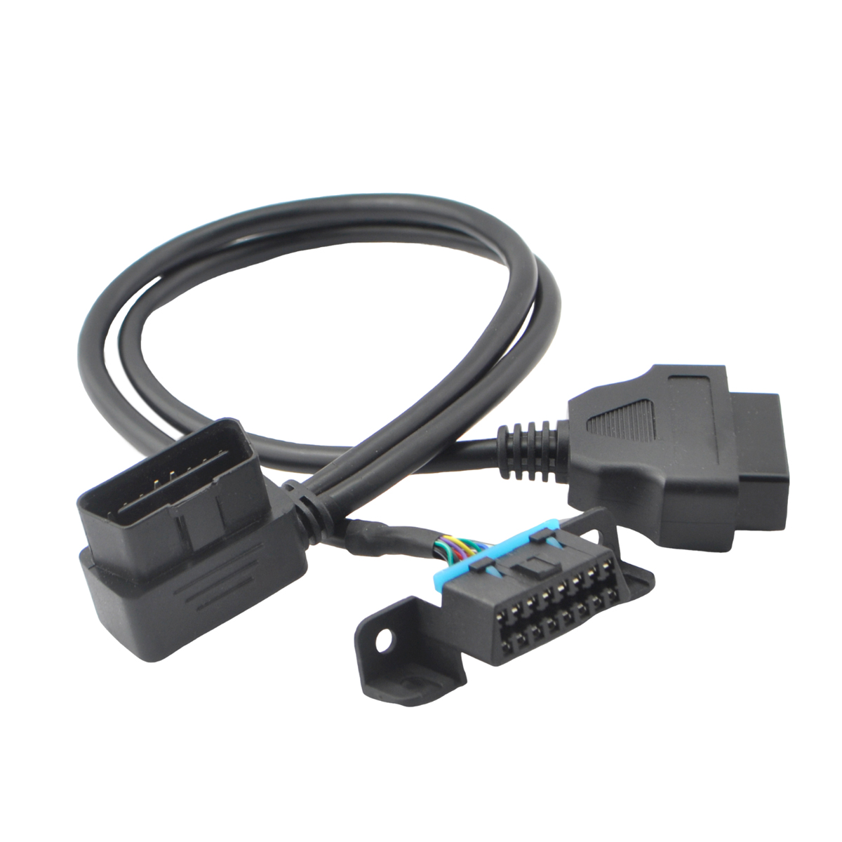 Right Angle OBD2 Male to 2 Female Splitter for Buick Chevrolet